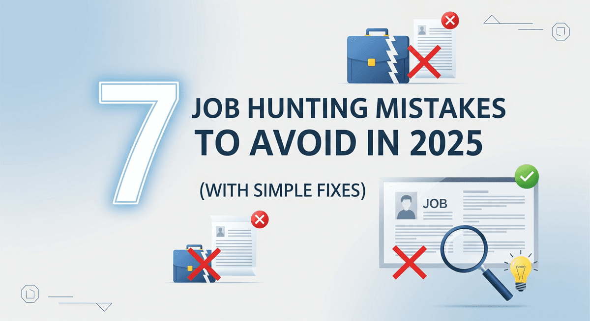 7 Job Hunting Mistakes to Avoid in 2025 (Quick Fix Guide)