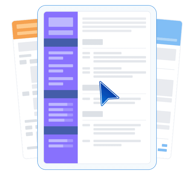Resume customization interface