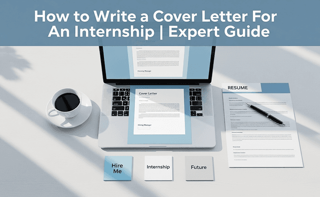 How to Write a Cover Letter For An Internship | Expert Guide
