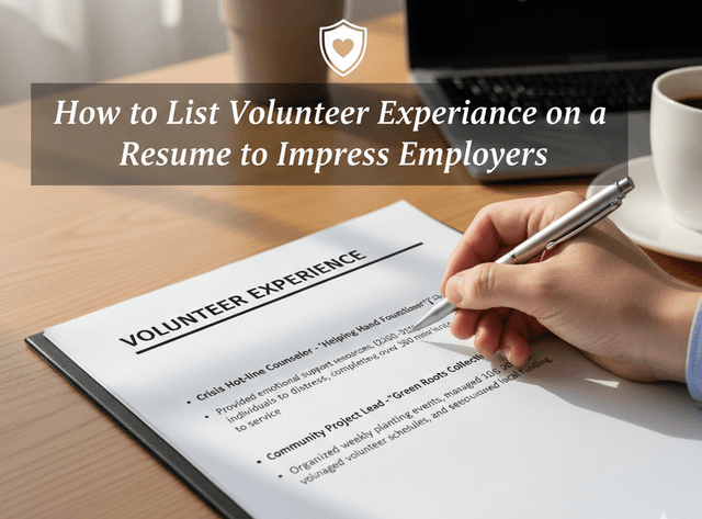 How to List Volunteer Experience on a Resume to Impress Employers